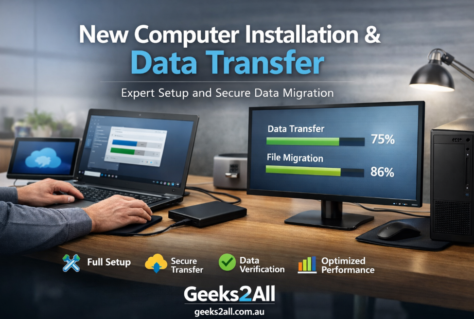 New Computer Installation and Data Transfer